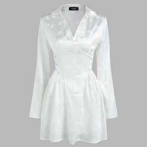 White floral dress corset Cider